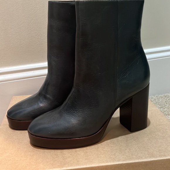 Anthropologie Black Ankle Boots - Picture 2 of 3